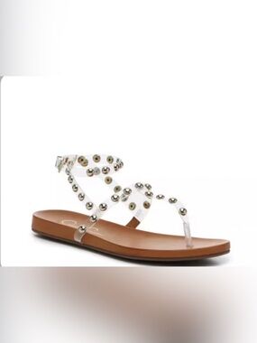 Studded wrap sandal